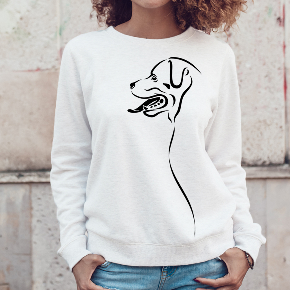 Свитшот "Силуэт Ротвейлера"