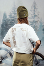 Футболка Nothomme Blue Retro Mountain Print Coolmax Pro T-Shirt "Original White"