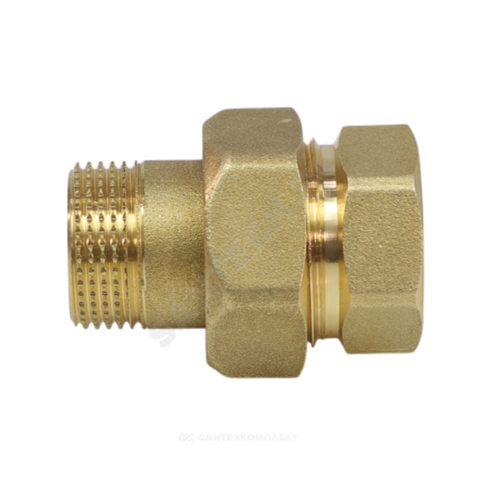 Соединитель латунь американка Ду 32 (1 1/4") прямой ВР/НР R18 Giacomini R18Y006