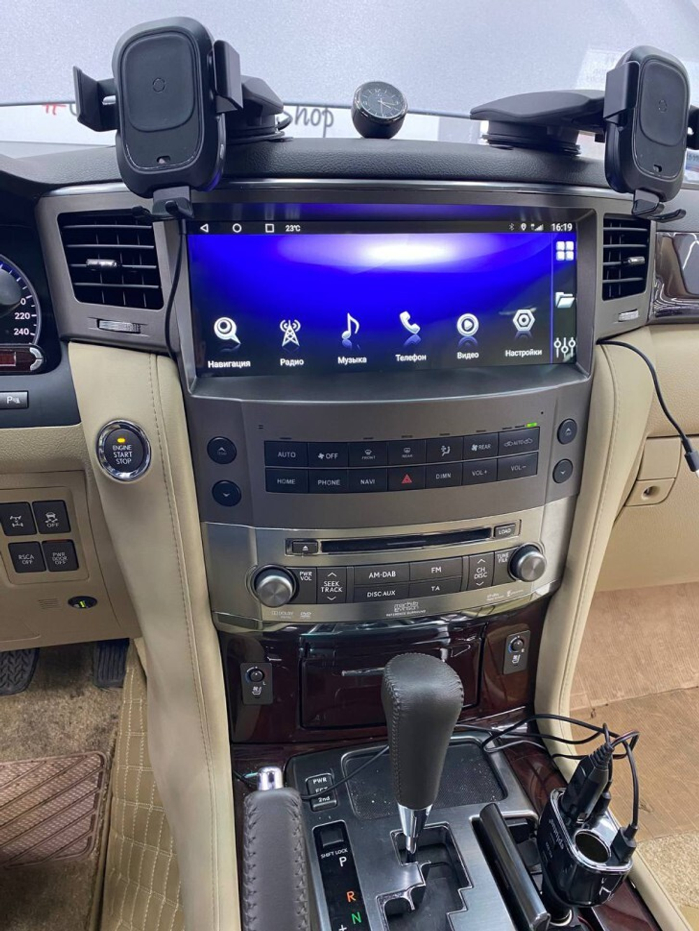 Магнитола для Lexus LX570 2007-2015 - Carmedia KP-L1209 на Android 13, 6Гб+128Гб, CarPlay, 4G SIM-слот