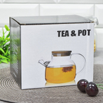 Чайник заварочный 1л стеклянный, 7522