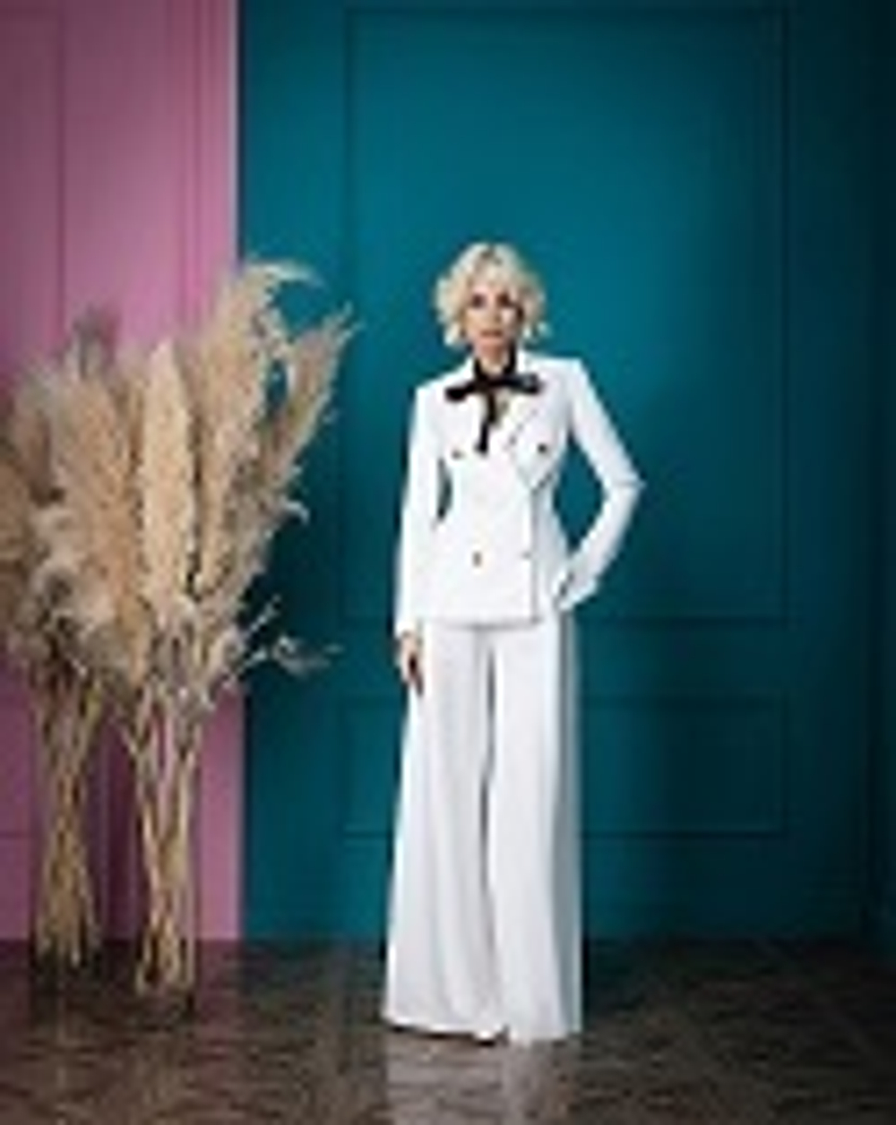 05-03-24 FW Брючный костюм, белый