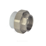 Муфта PP-R комбинированная разъемная белая Дн 20х1/2" ВР усиленная VALFEX 10155015У