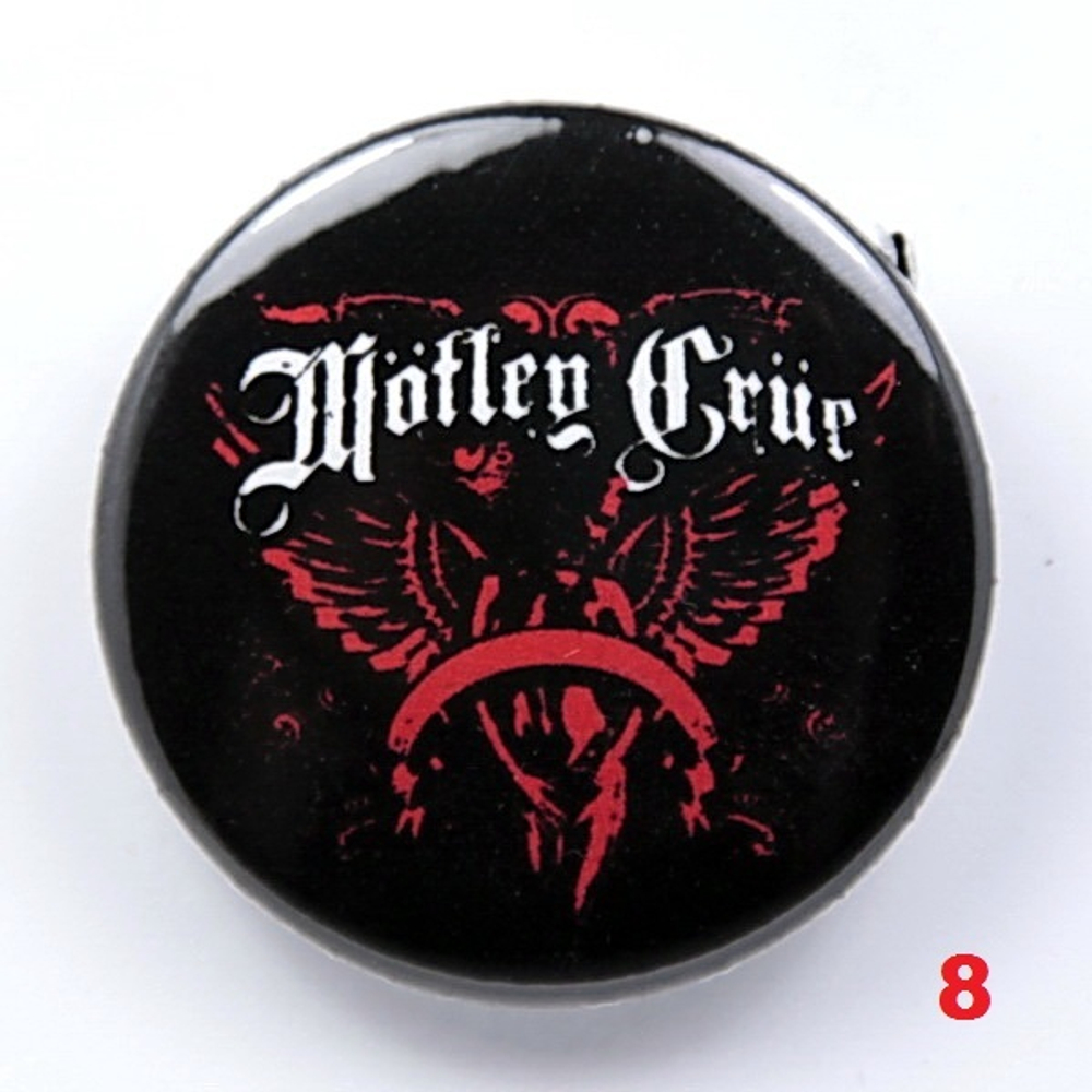 Значок Motley Crue 36 мм ( в ассортименте )