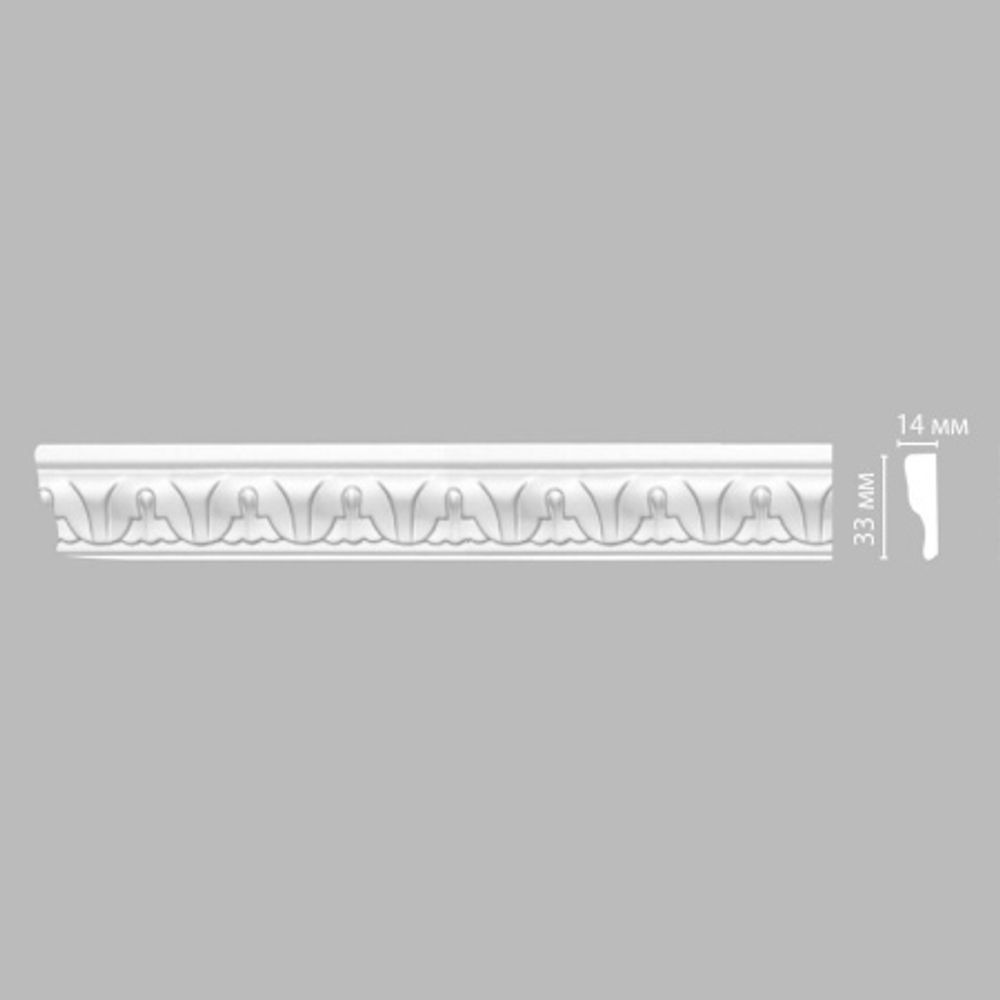 Молдинг с рисунком Decomaster 98027F гибкий 33х14х2400мм