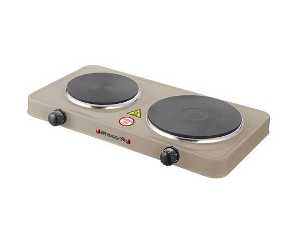 Электроплитка ENERGY EN-903E 2 конфорки диск 15кВт + 1кВт бежевая 159766