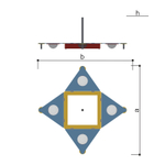 Песочница с крышкой для детской площадки "Люк" Romana 057.38.00