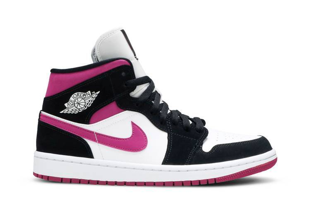 Кроссовки Jordan Air Jordan 1 Mid Magenta (Женская размерная сетка)