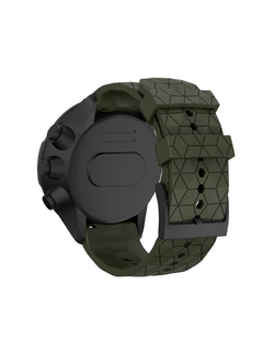 Ремешок Ranger 24 мм для Suuntu 9 Baro, Suuntu 7, Suuntu Spartan Sport силиконовый быстросъемный (Зеленый Хаки)