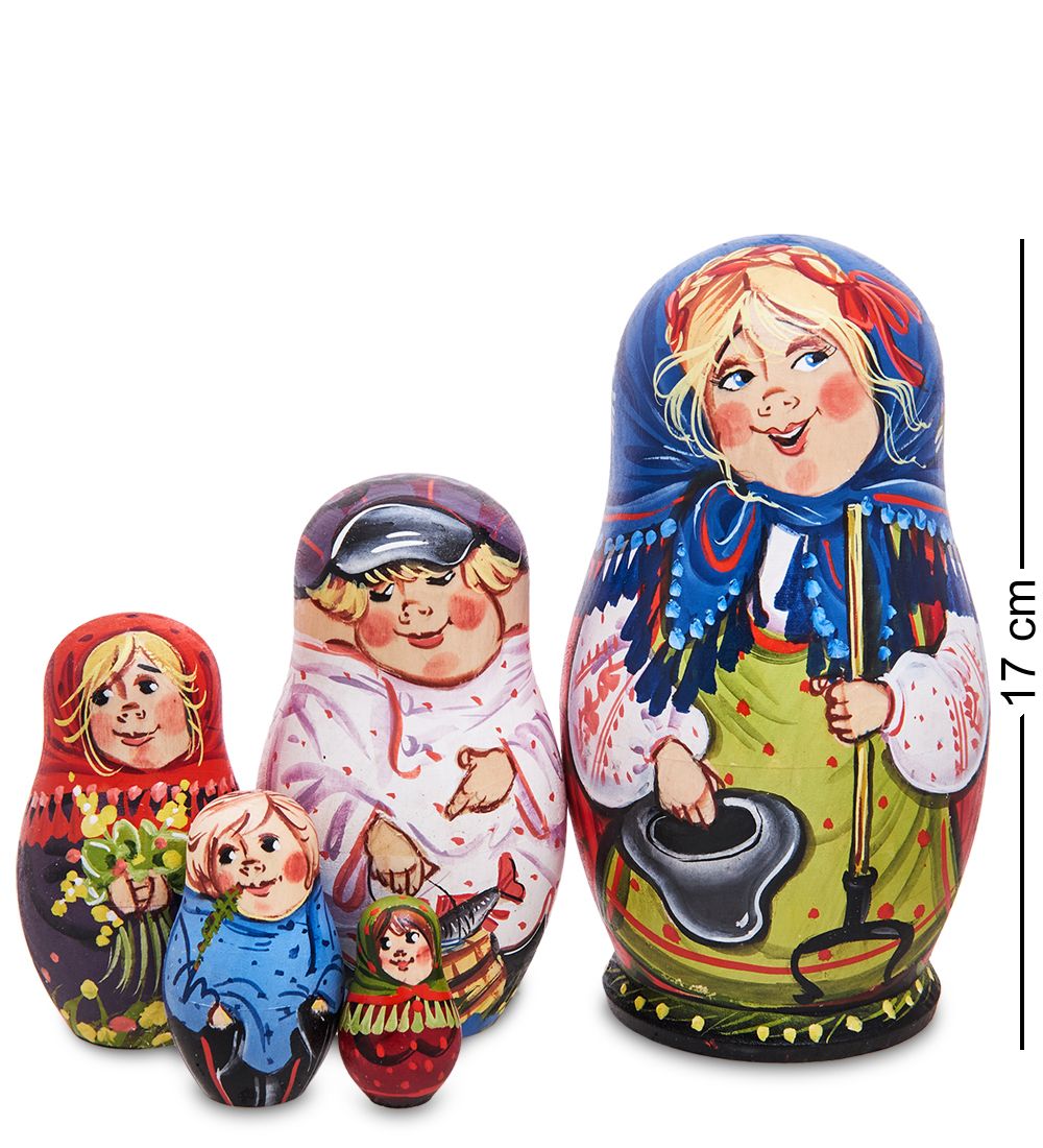 Народные промыслы МР-13/ 3-B Матрешка 5м «Семейка Большая»