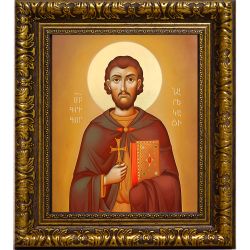 Святой Григор Нарекаци. Икона на холсте.