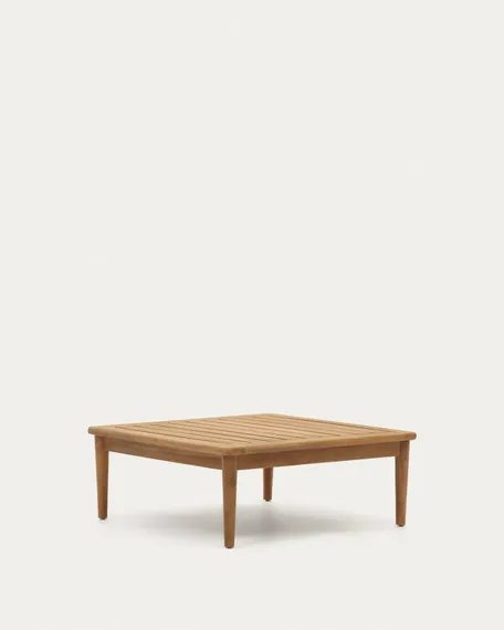 Журнальный столик Portitxol из массива тика, 80x80 см