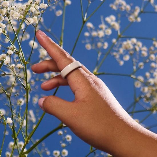 Умное кольцо Oura Ring 4 Ceramic Cloud