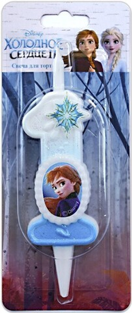 Свеча Цифра, 1 Холодное сердце, 12 см