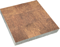 Тротуарная плитка КВАДРАТ 600х600 мм - Листопад гранит Осень