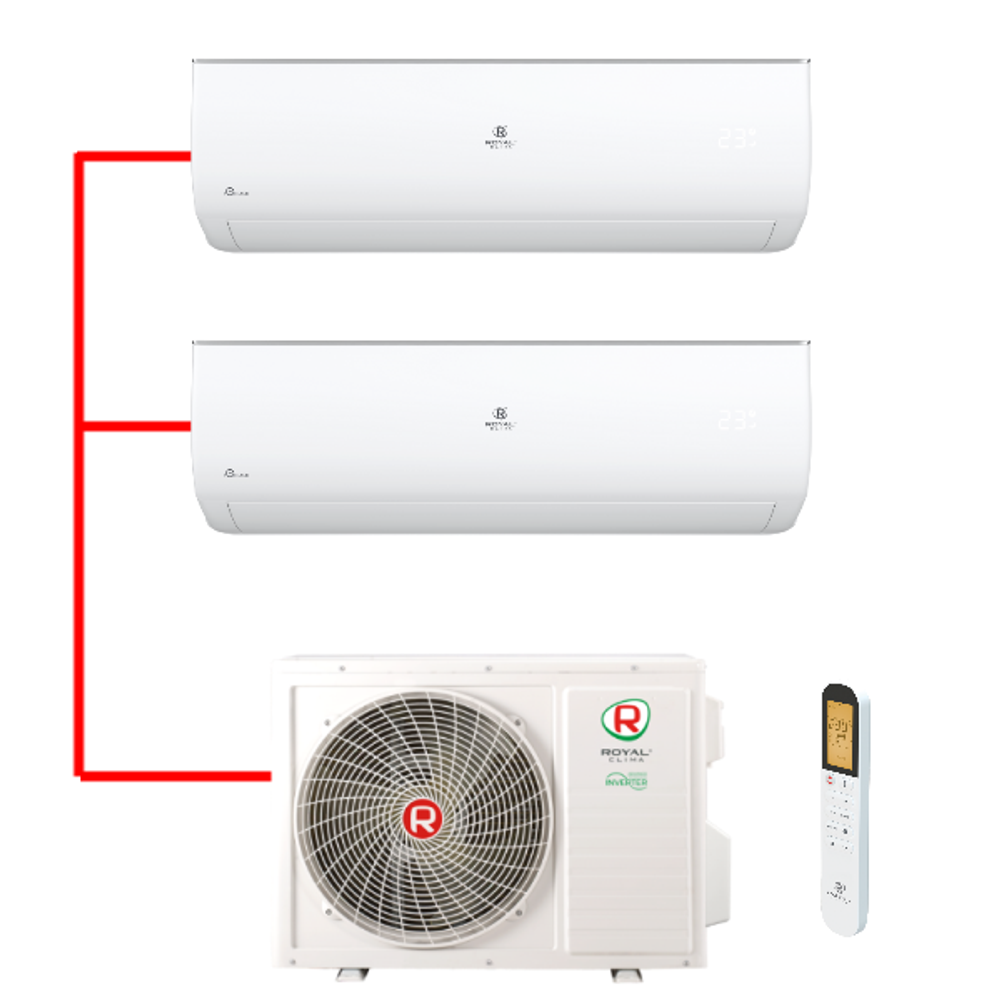 Мульти сплит-система Royal Clima серии Gamma Gloria (2 внутр. блока, 40м2)