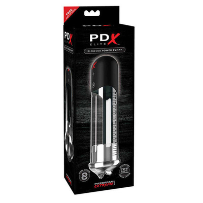 Вакуумная помпа PDX Elite Blowjob Power Pump, прозрачная (Цвет: Прозрачный белый)