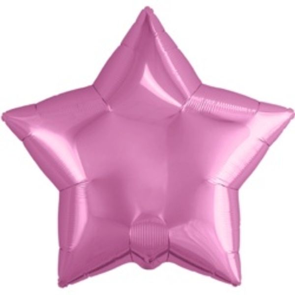 Шар звезда Розовая 45см