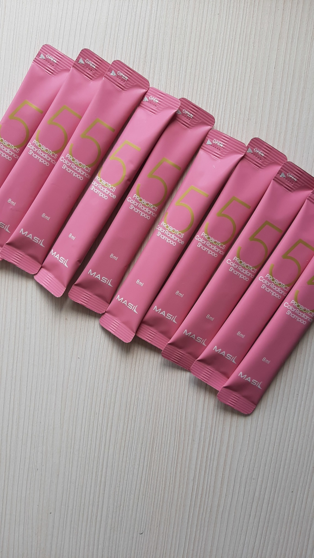 НАБОР 10 шт. Шампунь с пробиотиками для защиты цвета Masil 5 Probiotics Color Radiance Shampoo, 8 мл*10 шт.