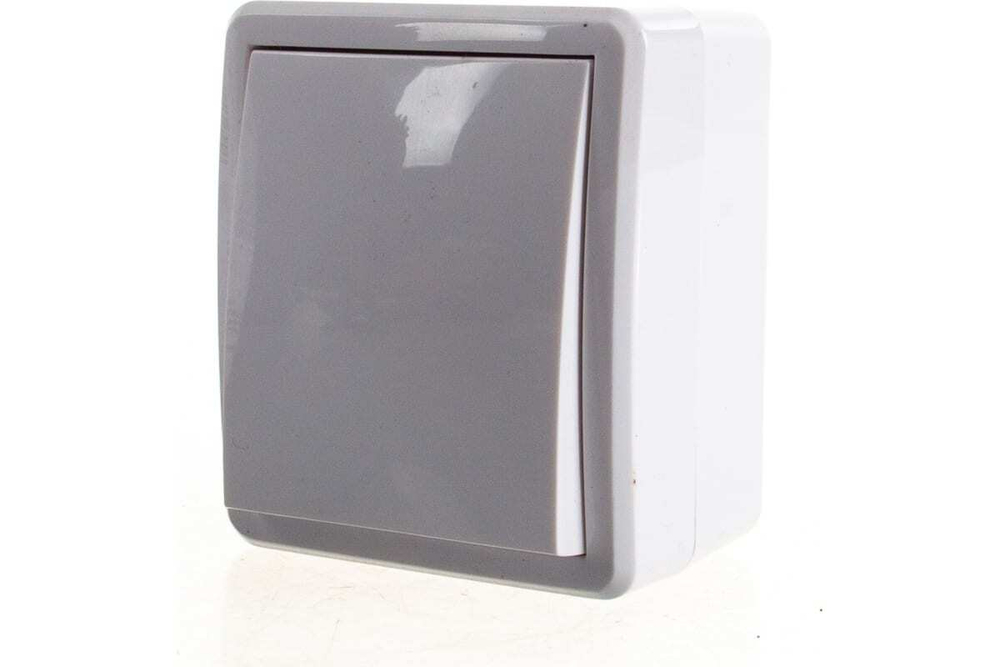 Переключатель 1-клавишный IP54, 10АХ-250В, белый Эксперт ЭРА