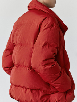 Massimo Dutti Пуховик оверсайз, красный