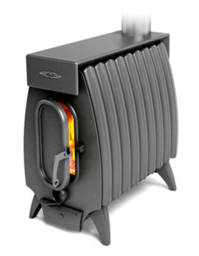 Печь отопительно-варочная ОГОНЬ-БАТАРЕЯ 9 ЛАЙТ антрацит