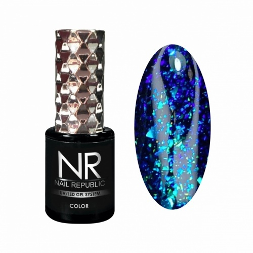 Nail Republic Гель-лак 003 Galaxy Blue-green, 10 мл