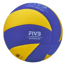 Мяч для вол. на снегу MIKASA SV335-V8, р.5, FIVB Appr, синт.пена ТПЕ, клееный, бут.кам, жел-син