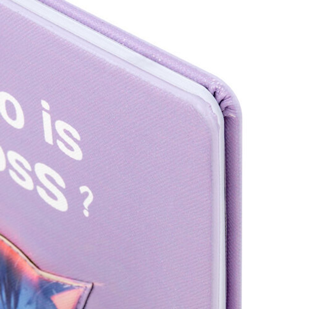 Дневник 1-11 класс 48 л., обложка кожзам (твердая с поролон), 3D-элемент, BRAUBERG, "Суровый кот", 107221