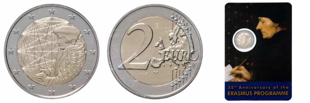 Мальта 2 евро 2022 35 лет программе Эразмус UNC