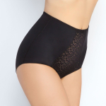 Трусы-макси с легким моделирующим эффектом (Размер: 48) (Цвет: черный с бежевым)