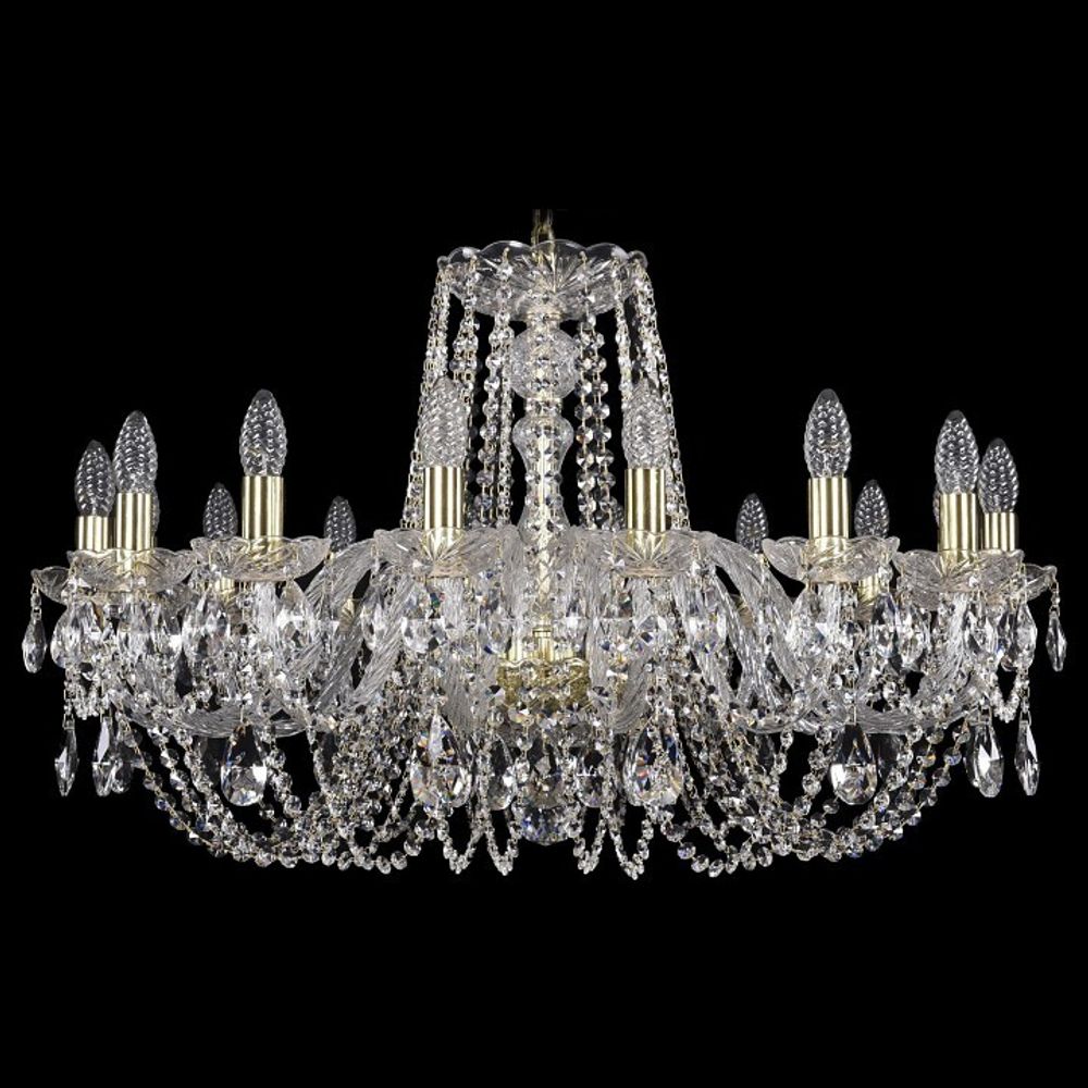 Подвесная люстра Bohemia Ivele Crystal 1402 1402/16/300/G