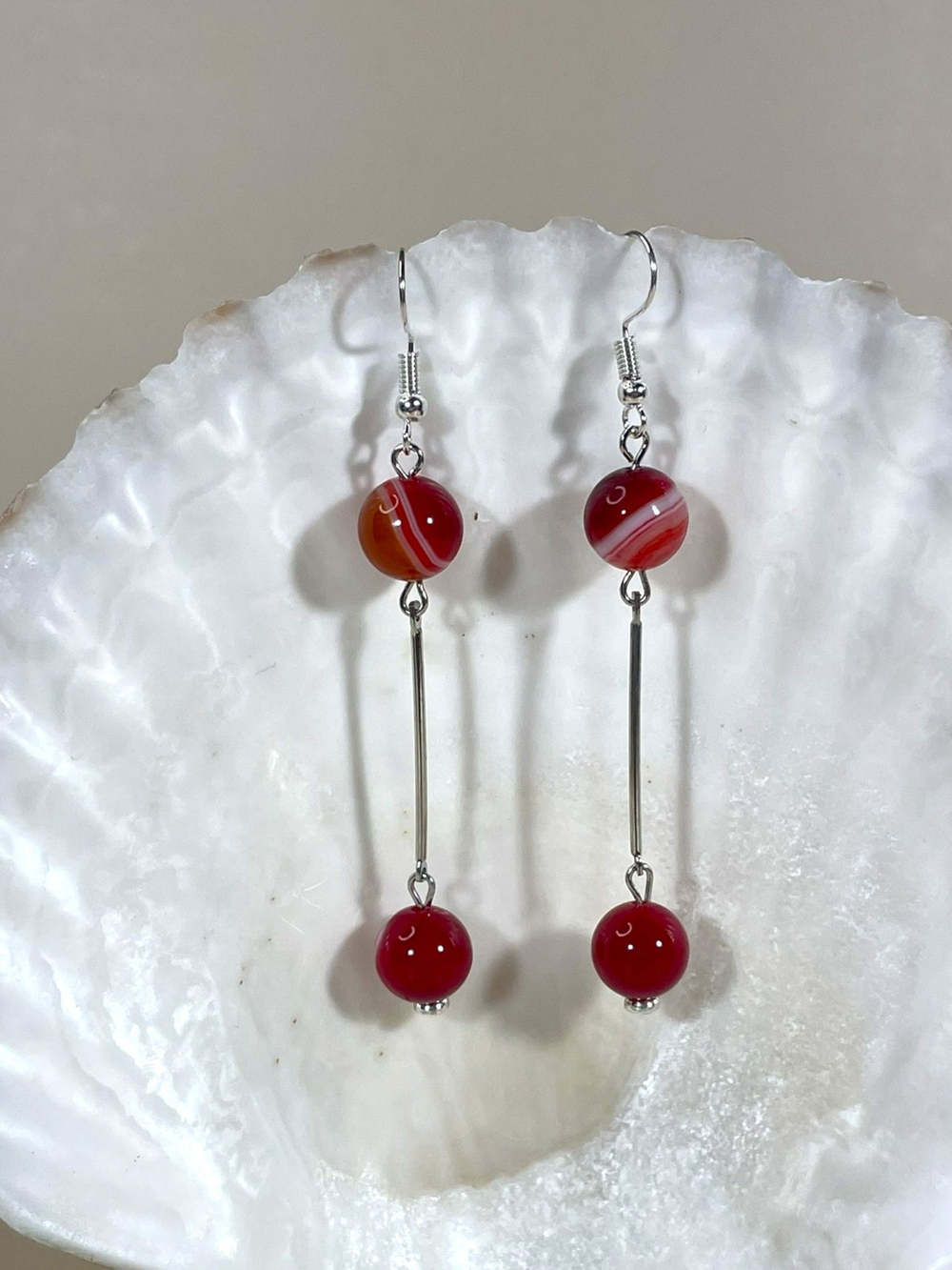 Серьги минимализм с палочкой