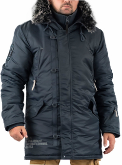 Куртка мужская зимняя Apolloget Arctic 2019 (стальной синий- steel blue)