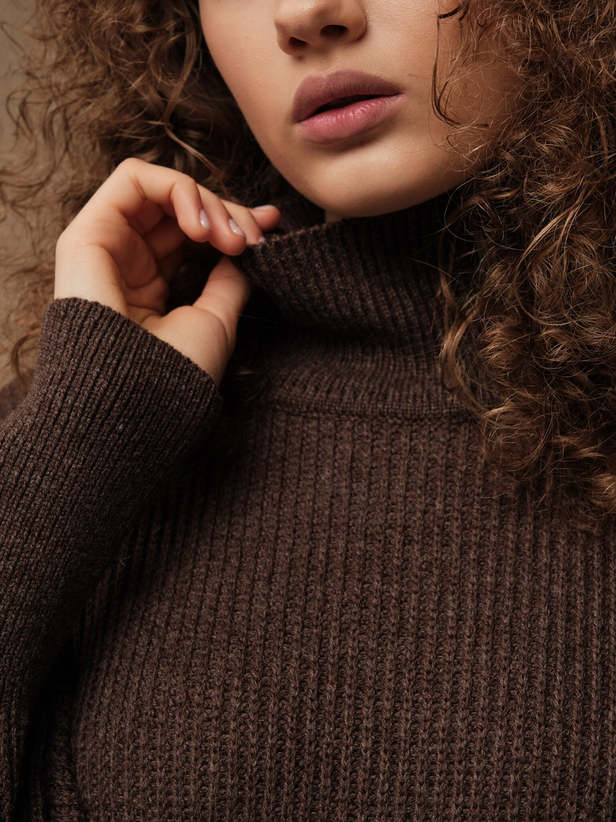 D0341-8100 Платье dbr, шоколадный