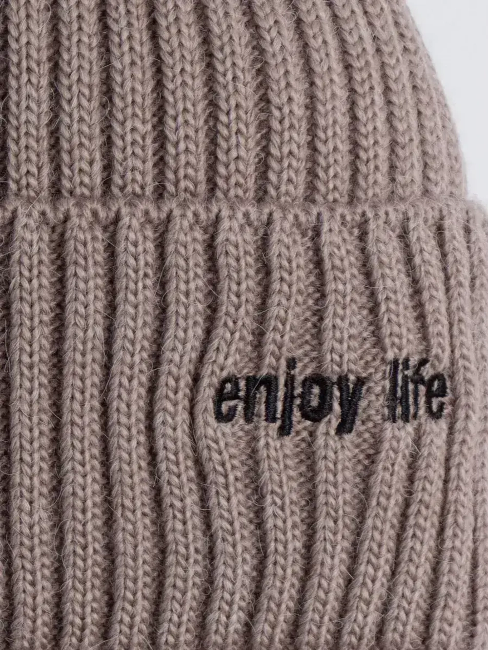 Шапка детская осенняя со снудом серая