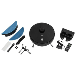 Робот-пылесос JVC JH-VR520, 24 Вт, сухая и влажная уборка, 0.6/0.4 л,