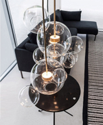 Pendant design lamp   Bolle by Giopato & Coombes (3 lampshade ,  прямоугольное mount)
