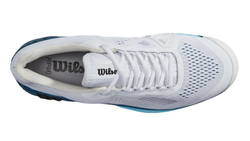 Теннисные кроссовки Wilson Rush Pro 4.0 - white/blue coral/blue atoll