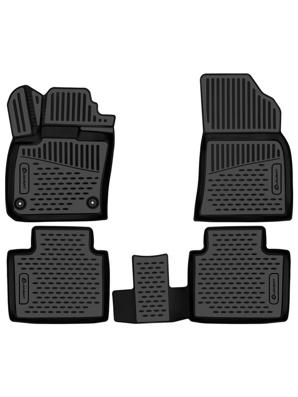 Коврики в салон для GEELY Monjaro (I Рестайлинг) 2023 -, Внедорожник 5 дв., 4 шт. (полиуретан) ELEMENT3DAN1009210K