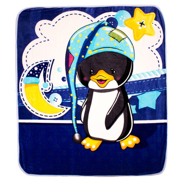 Плед велсофт 90х110см Пингвин