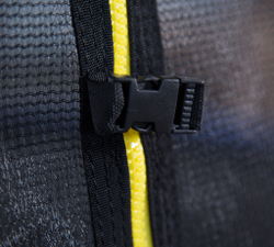 Батут с лестницей и внешней сеткой 180 см зеленый