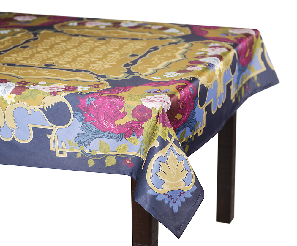 Скатерть 140x140 Blonder Home Expensive синяя