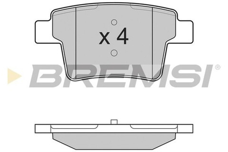 BREMSI - BP3266-BMS - Brake Pad Set, disc brake