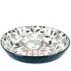 Тарелка "Kawaii Forest.Deer" d=21см. v=700мл. (min9) (фарфор) (транспортная упаковка)