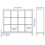 Стеллаж - IKEA KALLAX, 147х39х129 см, белый, КАЛЛАКС ИКЕА