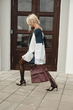 Upcycling куртка объемная