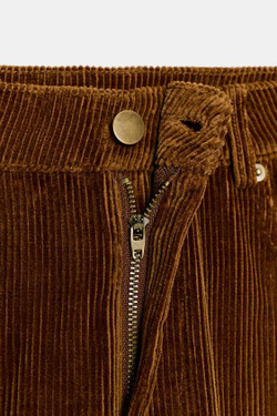 ZARA БРЮКИ BALLOON С КАРМАНАМИ, СВЕТЛО-КОРИЧНЕВЫЙ