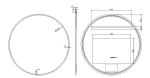 Зеркало Boheme 120 545-120-CR хром