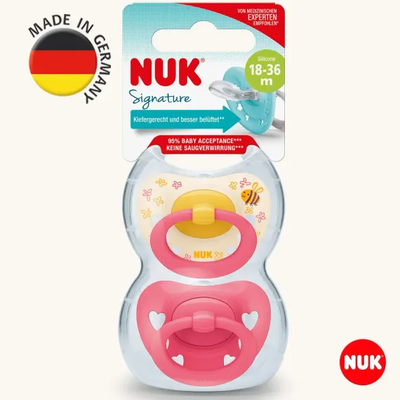 Пустышка Nuk силикон ортодонтическая 2 шт.